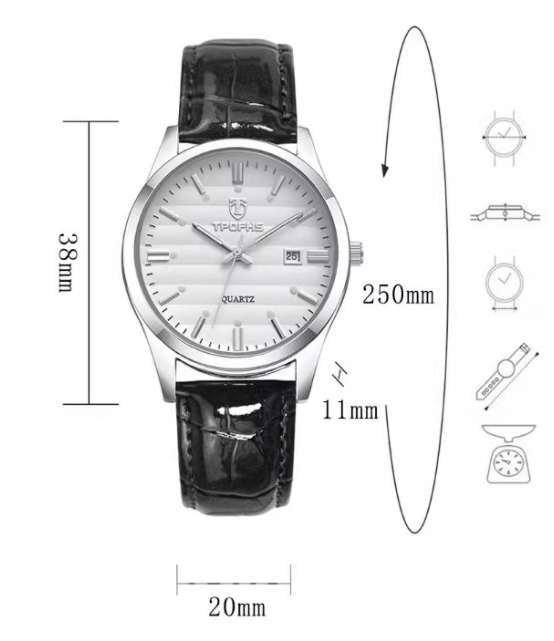 Đồng hồ nam phong cách hiện đại đẹp giá tốt ZK43262 kĩ thuật